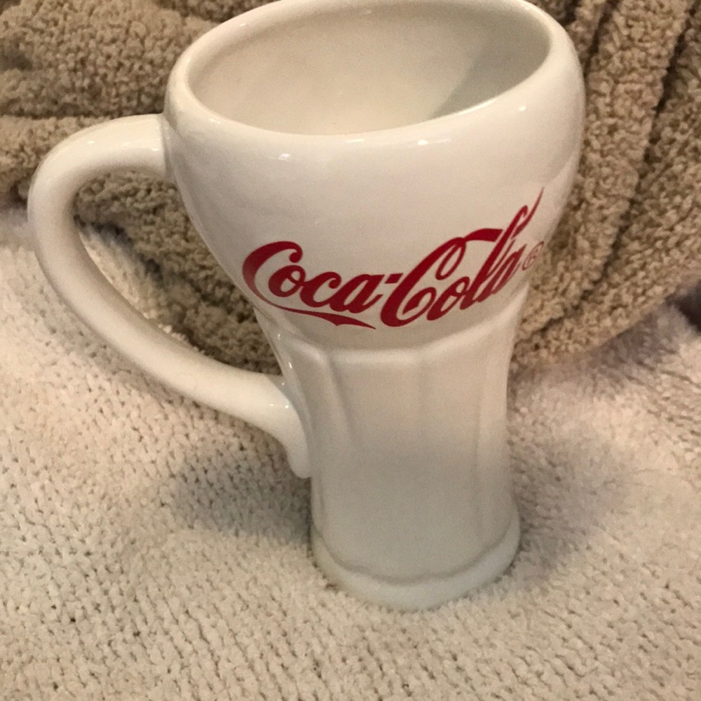 Coca Cola White Ceramic Logo old fashion sundae mug
